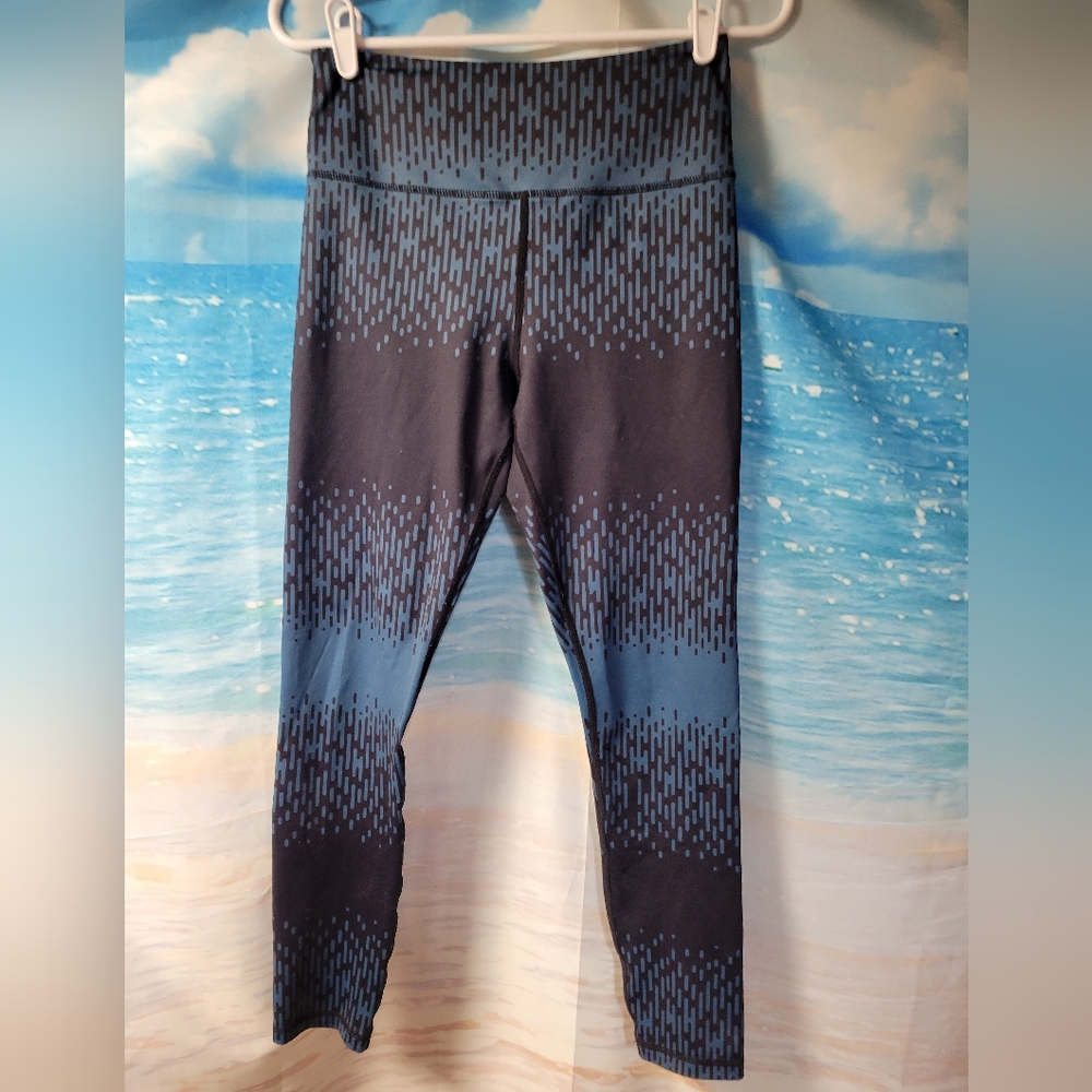 ZYIA ACTIVE SIZE 6-8 BLUE &‎ BLACK LEGGINGS